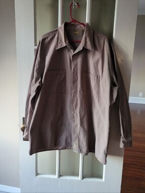Natural Issue herringbone pattern Button Up Shirt Mens 2XLT/2XGL Casual/Formal